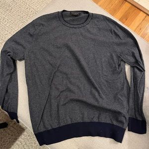 Banana Republic Navy Stripe Eco Sweater - Size XL